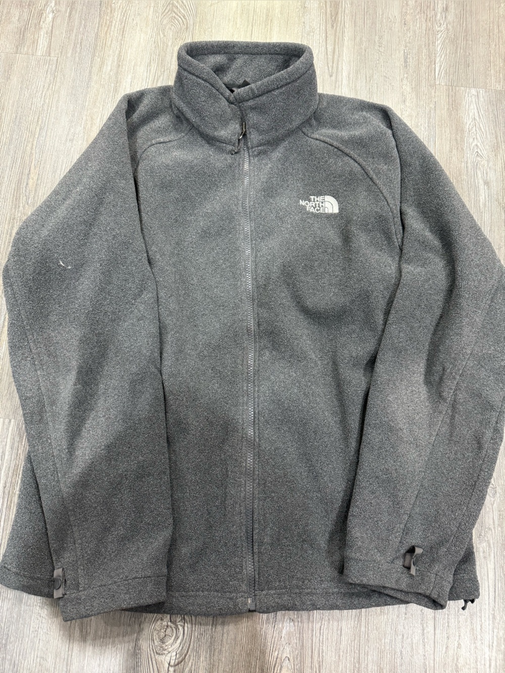 The North Face Men's Dark Gray Full‑Zip Fleece Jacket